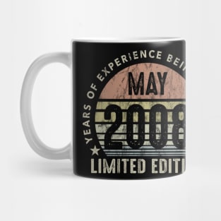 Born In May 2008 Vintage Sunset 12th Birthday All Original Mug